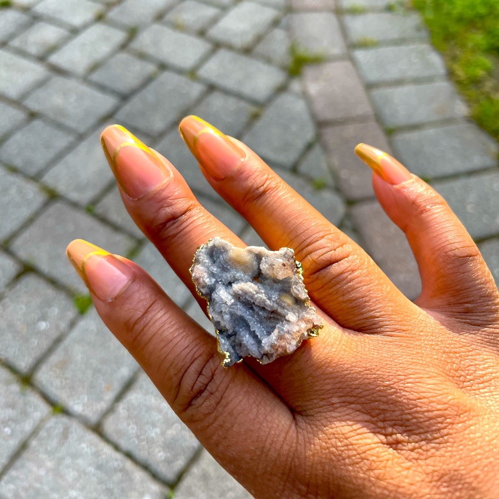 Druzy Agate Ring